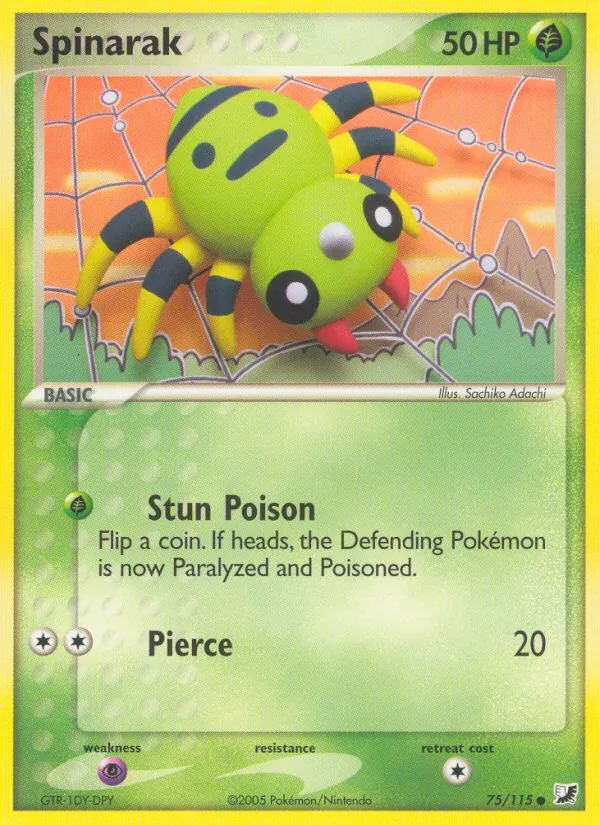 Spinarak - Unseen Forces Pokemon Card