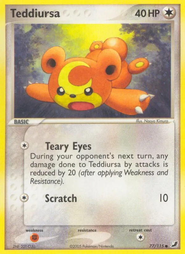 Teddiursa - Unseen Forces Pokemon Card