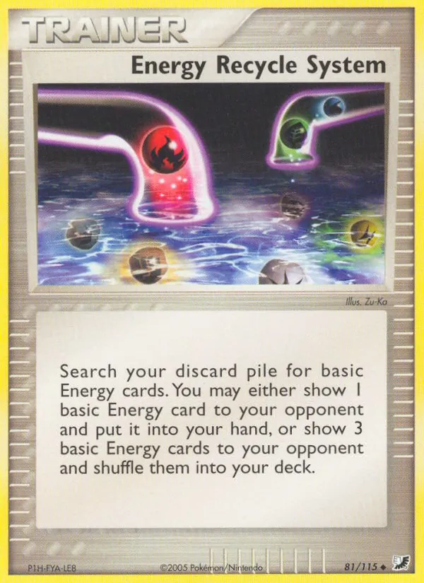 Energy Recycle System - Unseen Forces Pokemon Card