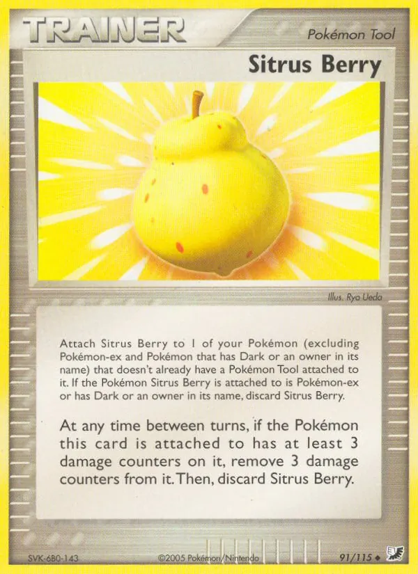 Sitrus Berry - Unseen Forces Pokemon Card