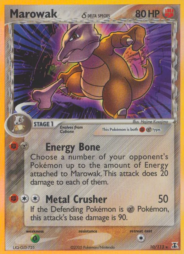 Marowak δ - Delta Species Pokemon Card