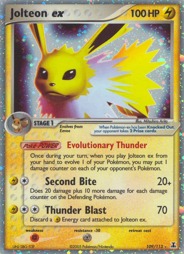 Jolteon ex - Delta Species Pokemon Card
