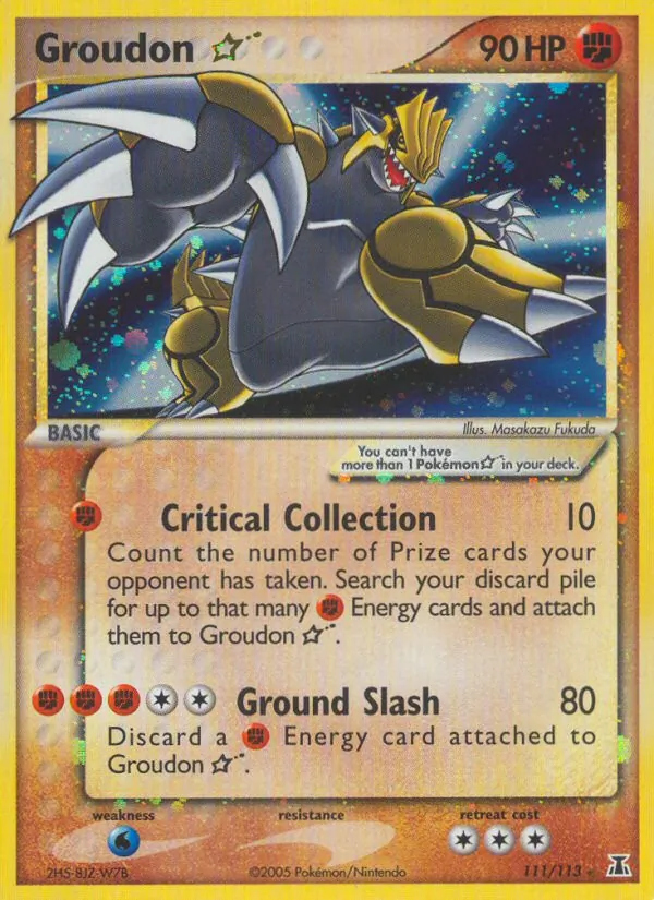 Groudon Star - Delta Species Pokemon Card