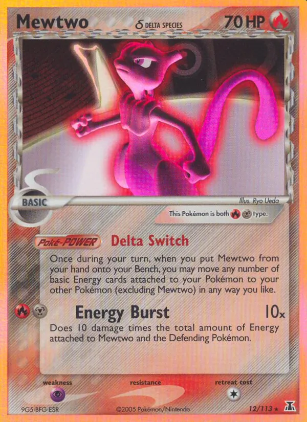 Mewtwo δ - Delta Species Pokemon Card