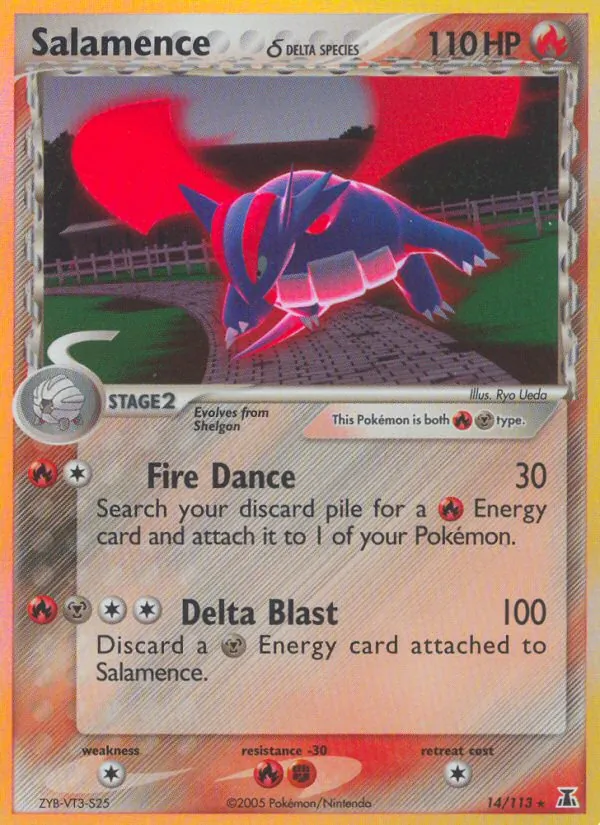 Salamence δ - Delta Species Pokemon Card