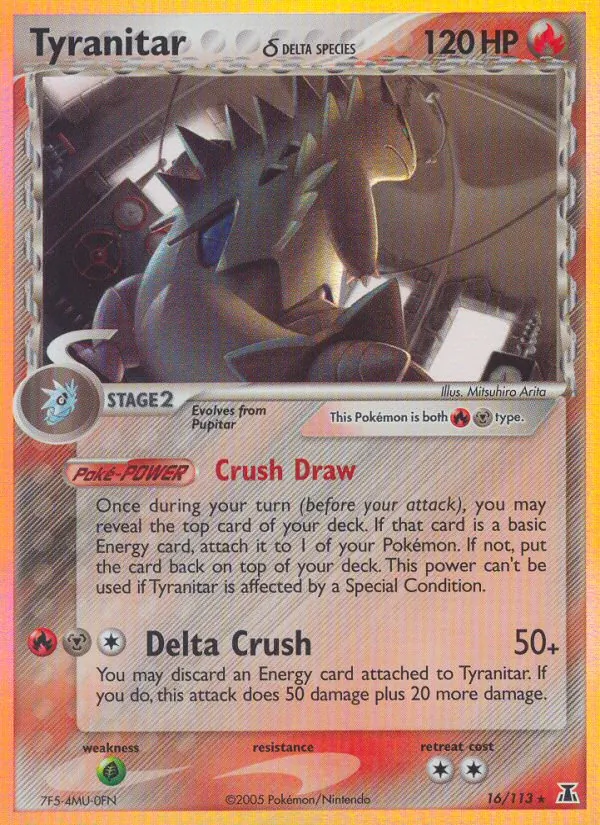 Tyranitar δ - Delta Species Pokemon Card