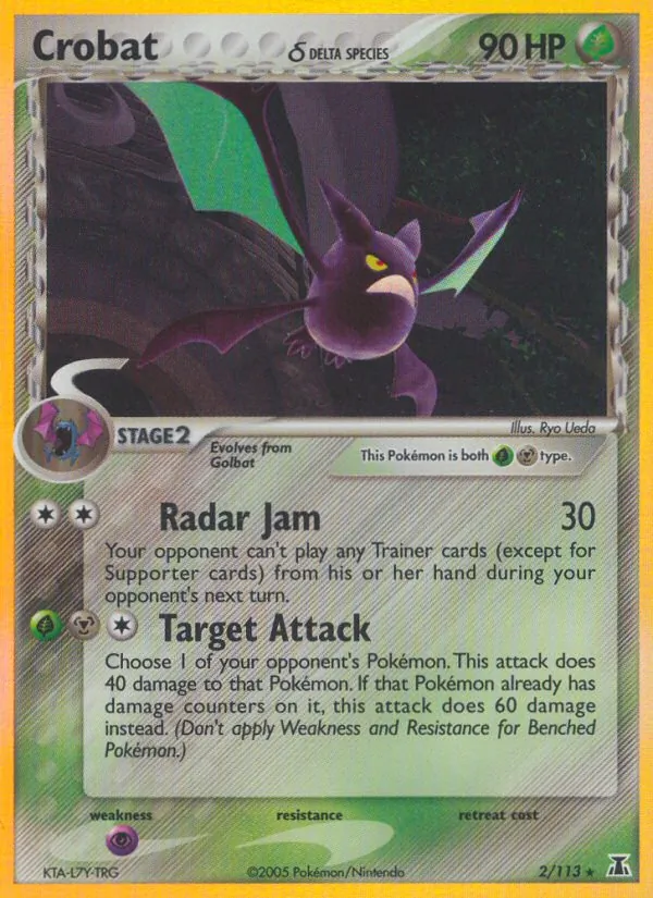 Crobat δ - Delta Species Pokemon Card
