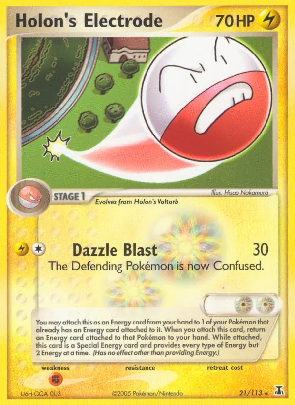 Holon's Electrode - Delta Species Pokemon Card