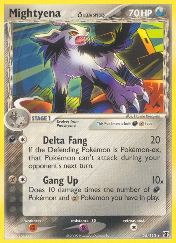 Mightyena δ - Delta Species Pokemon Card