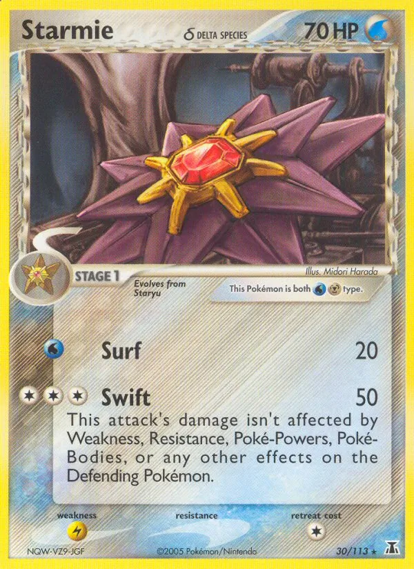 Starmie δ - Delta Species Pokemon Card
