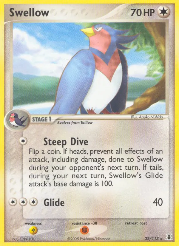 Swellow - Delta Species Pokemon Card