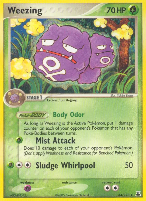 Weezing - Delta Species Pokemon Card