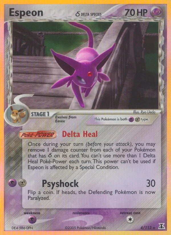 Espeon δ - Delta Species Pokemon Card