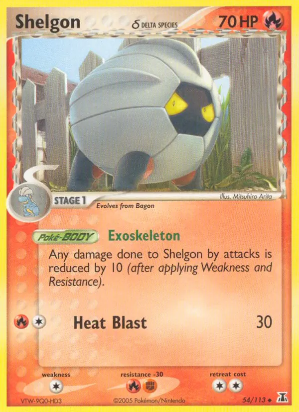 Shelgon δ - Delta Species Pokemon Card