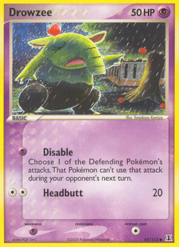 Drowzee - Delta Species Pokemon Card