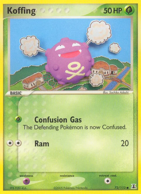 Koffing - Delta Species Pokemon Card
