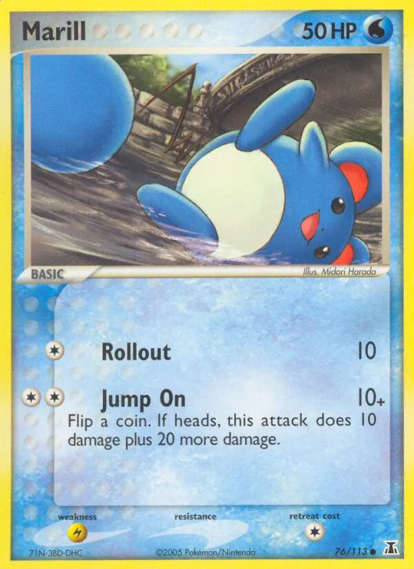 Marill - Delta Species Pokemon Card
