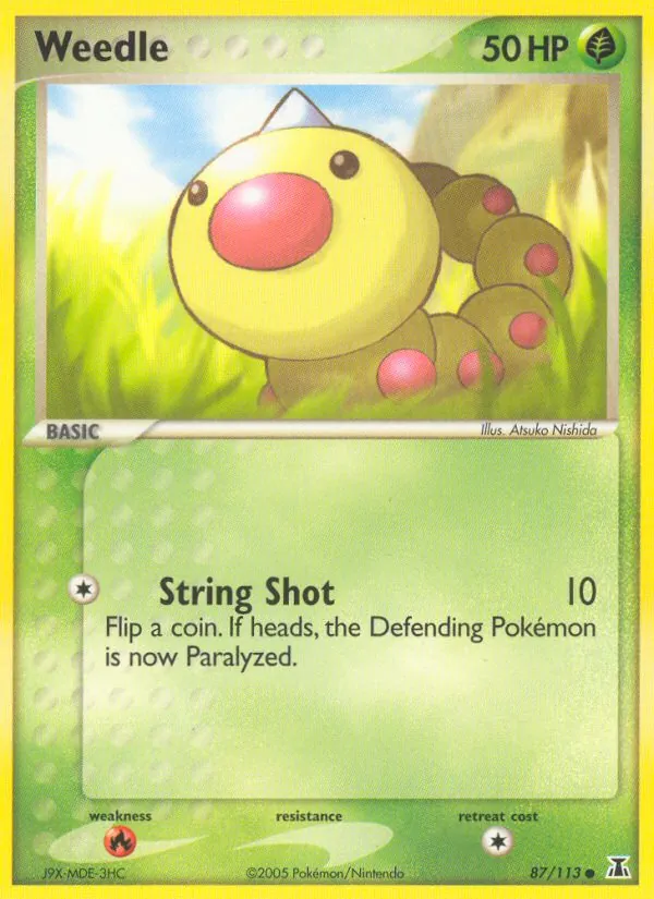 Weedle - Delta Species Pokemon Card