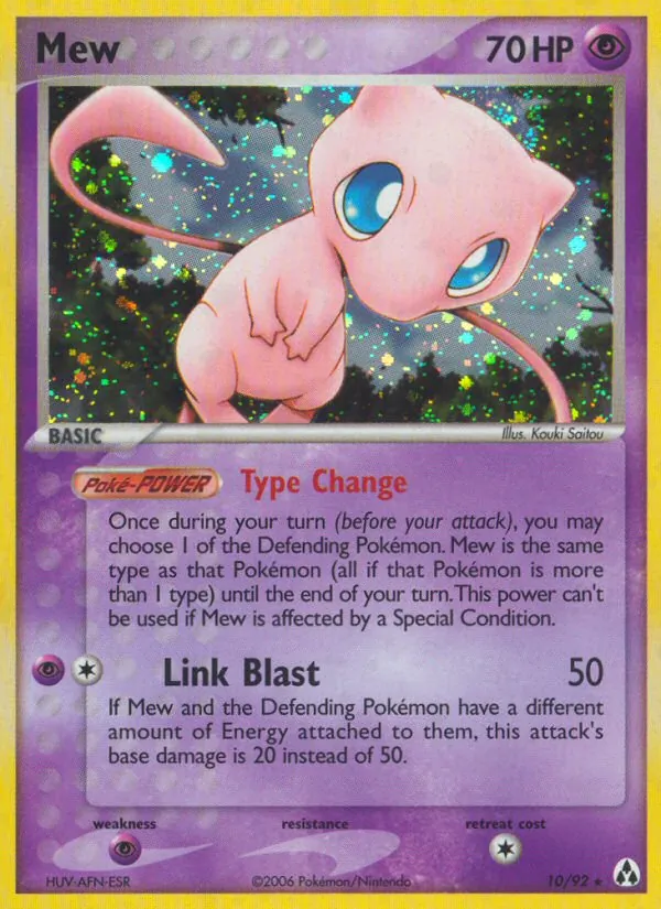 Mew - Legend Maker Pokemon Card