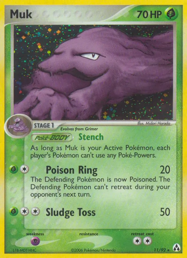 Muk - Legend Maker Pokemon Card