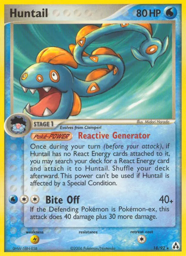 Huntail - Legend Maker Pokemon Card