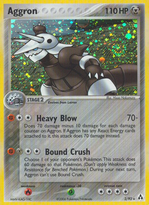 Aggron - Legend Maker Pokemon Card