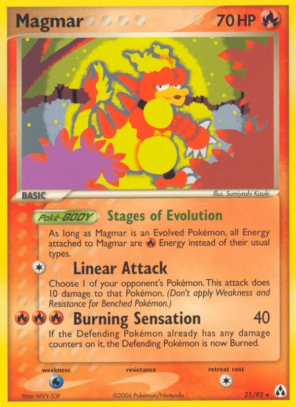 Magmar - Legend Maker Pokemon Card