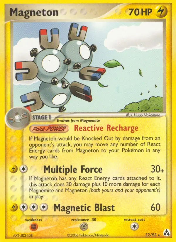 Magneton - Legend Maker Pokemon Card