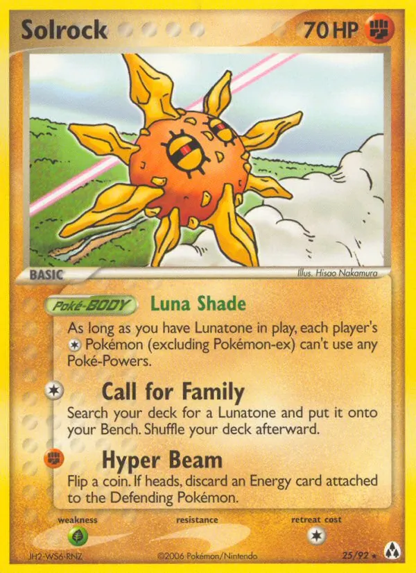 Solrock - Legend Maker Pokemon Card
