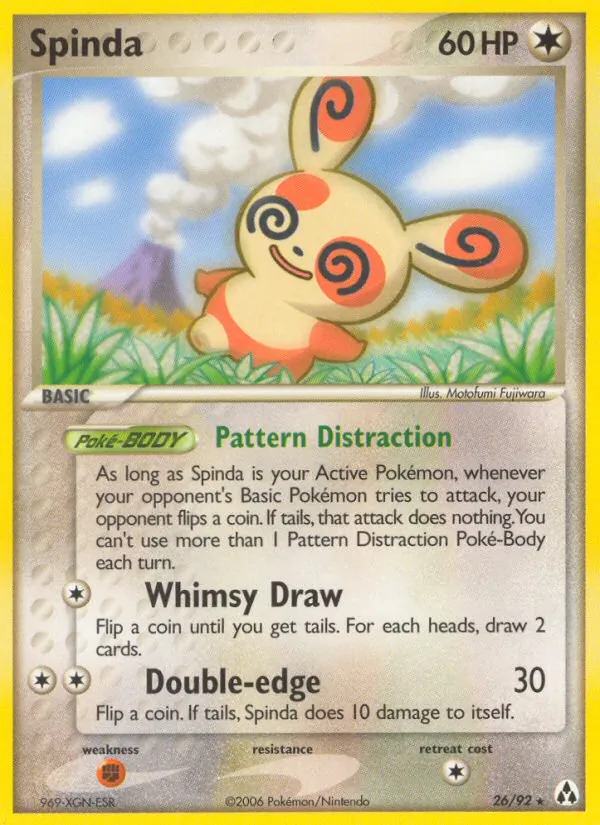 Spinda - Legend Maker Pokemon Card