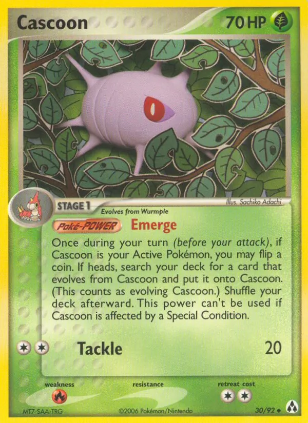 Cascoon - Legend Maker Pokemon Card