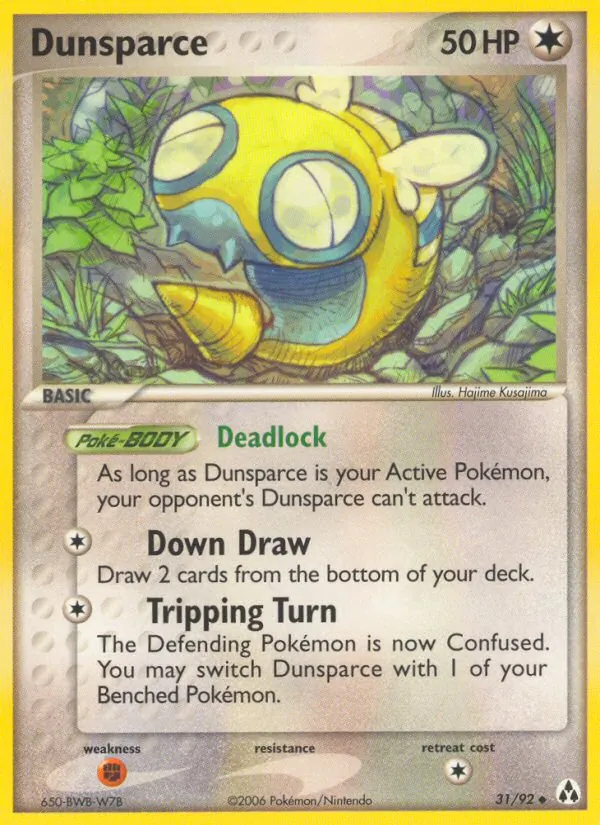 Dunsparce - Legend Maker Pokemon Card