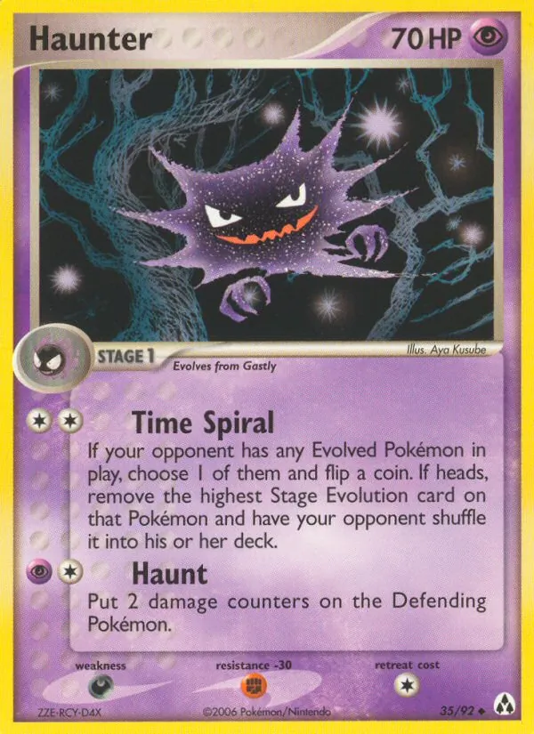 Haunter - Legend Maker Pokemon Card