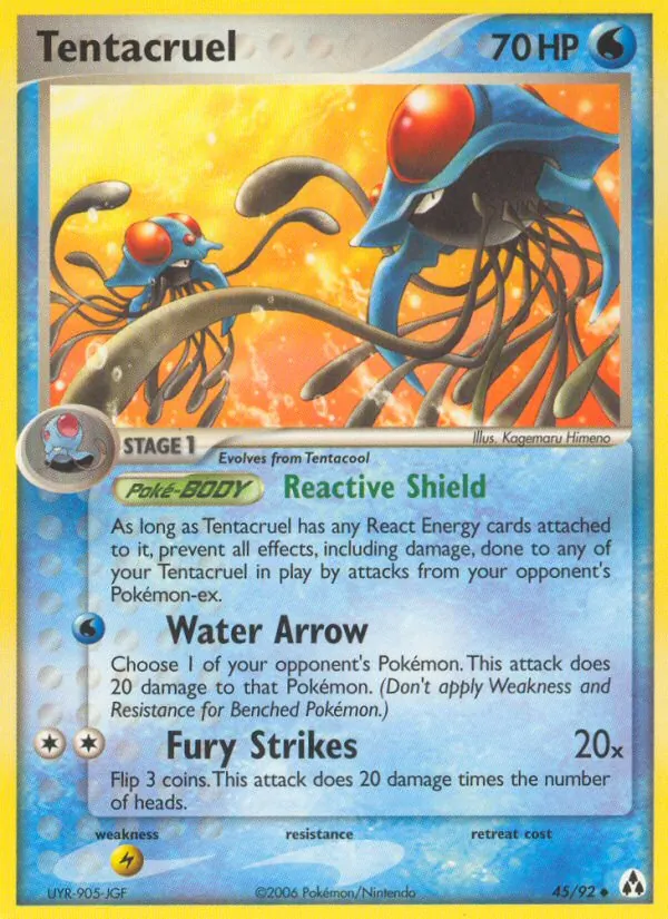 Tentacruel - Legend Maker Pokemon Card