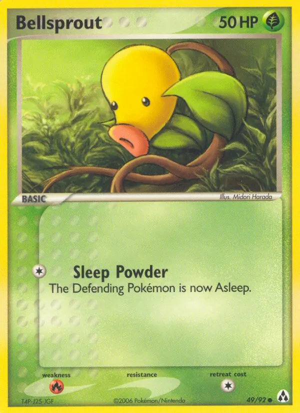 Bellsprout - Legend Maker Pokemon Card