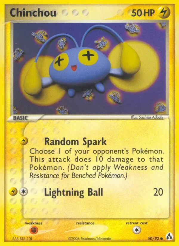 Chinchou - Legend Maker Pokemon Card