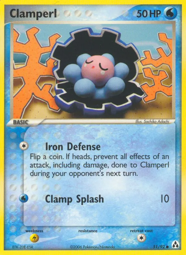 Clamperl - Legend Maker Pokemon Card