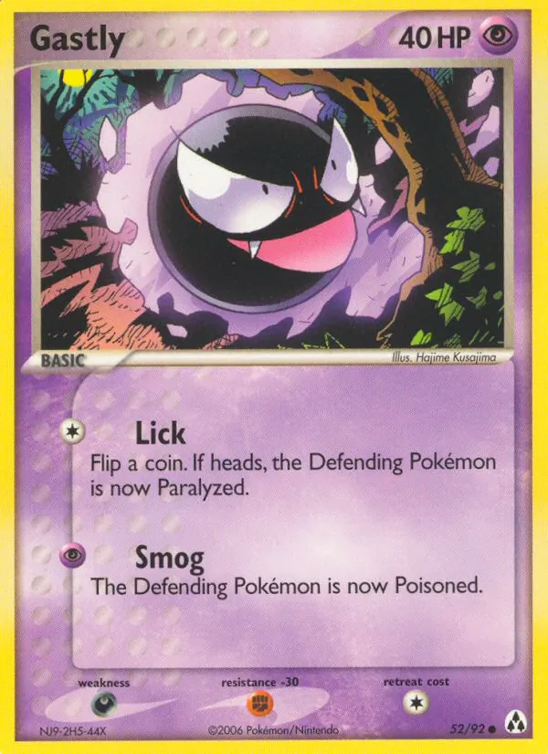 Gastly - Legend Maker Pokemon Card