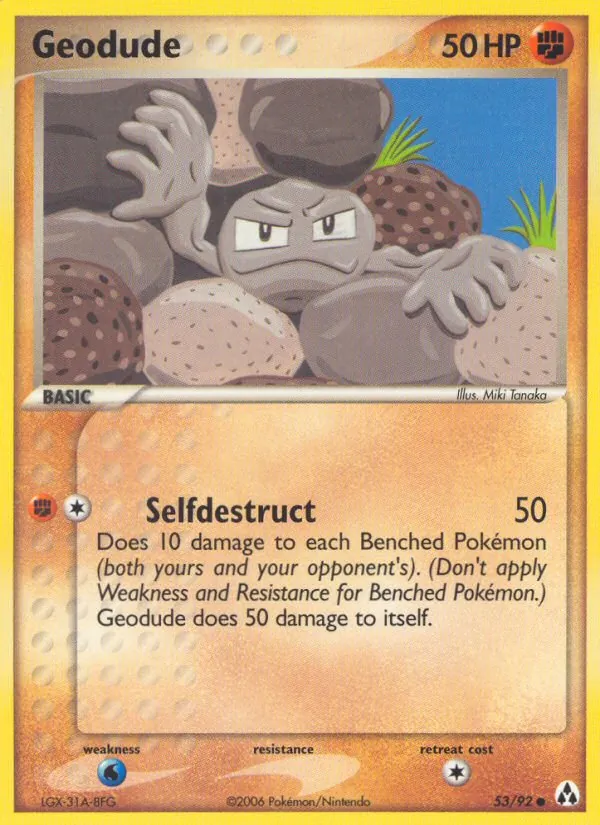 Geodude - Legend Maker Pokemon Card