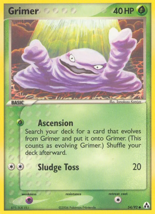 Grimer - Legend Maker Pokemon Card
