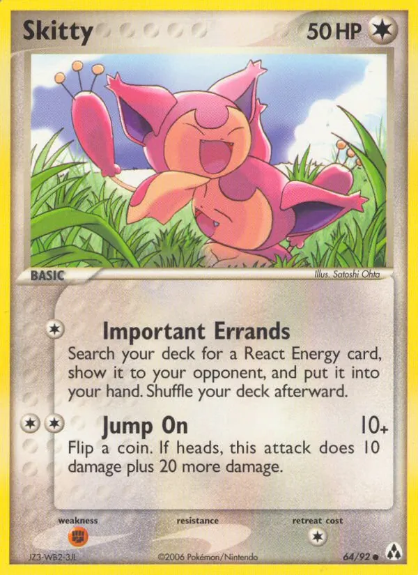 Skitty - Legend Maker Pokemon Card