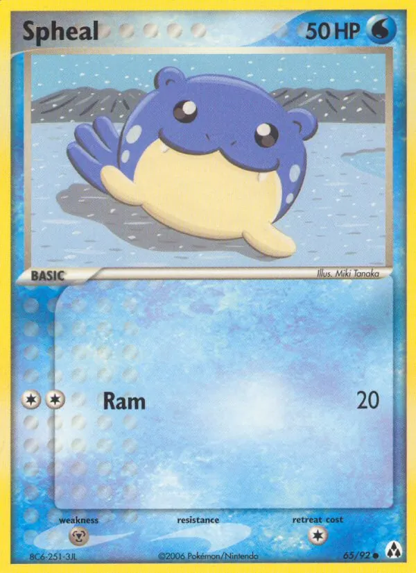 Spheal - Legend Maker Pokemon Card
