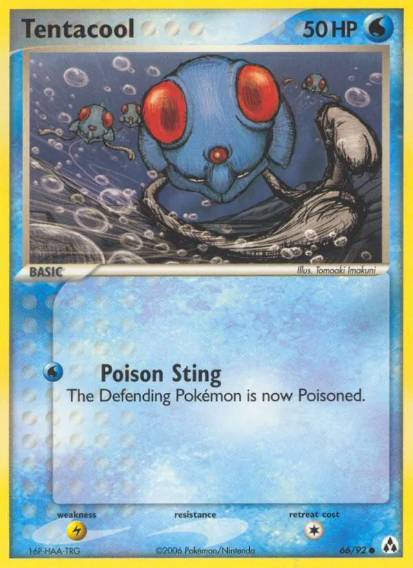Tentacool - Legend Maker Pokemon Card