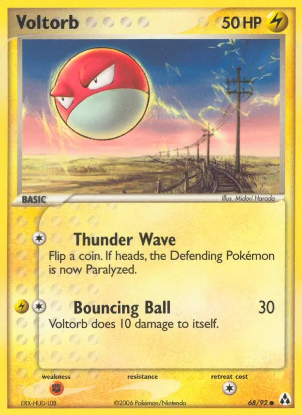 Voltorb - Legend Maker Pokemon Card