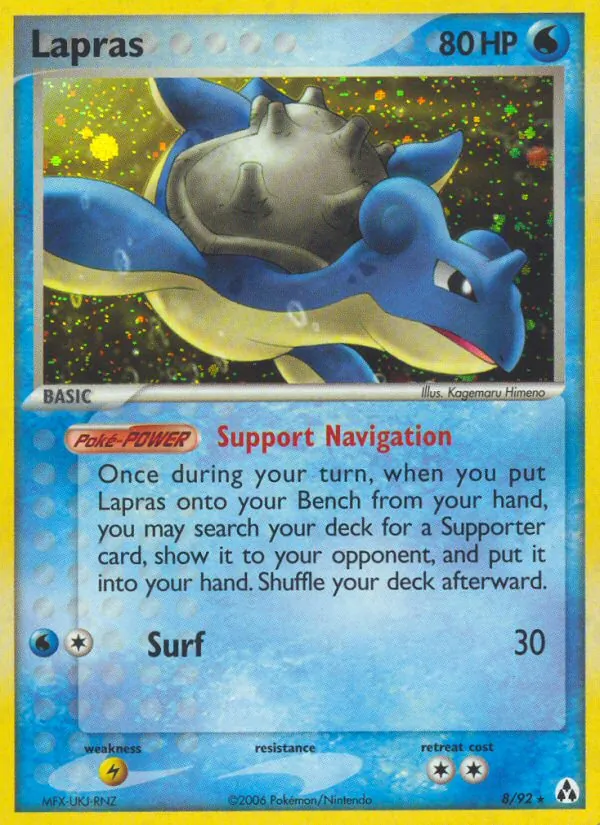 Lapras - Legend Maker Pokemon Card