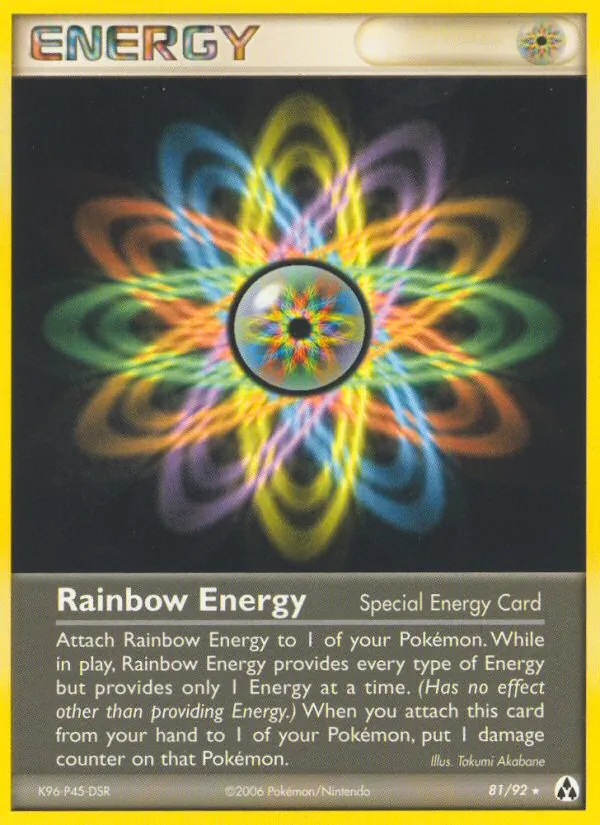 Rainbow Energy - Legend Maker Pokemon Card