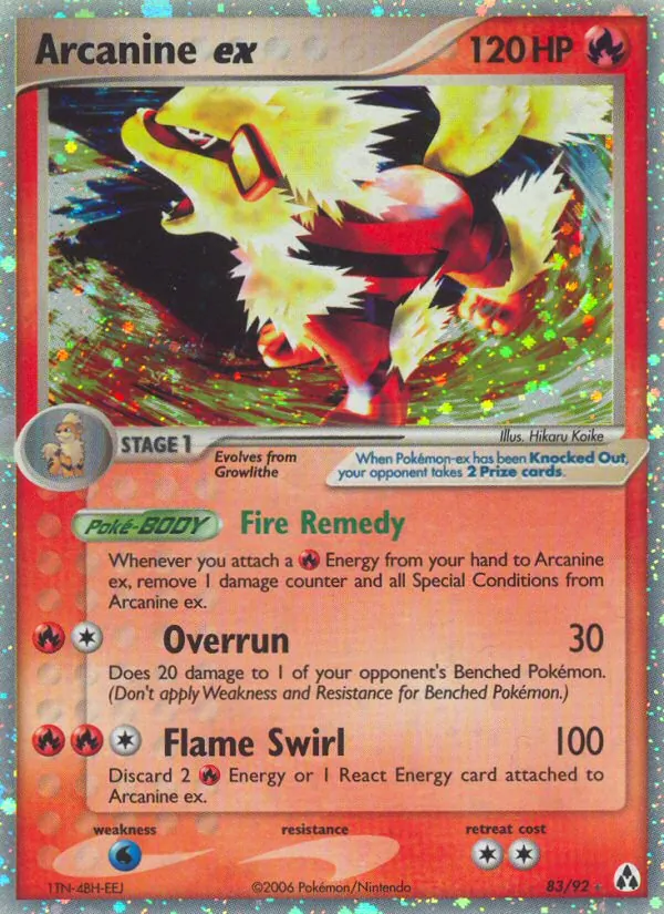 Arcanine ex - Legend Maker Pokemon Card