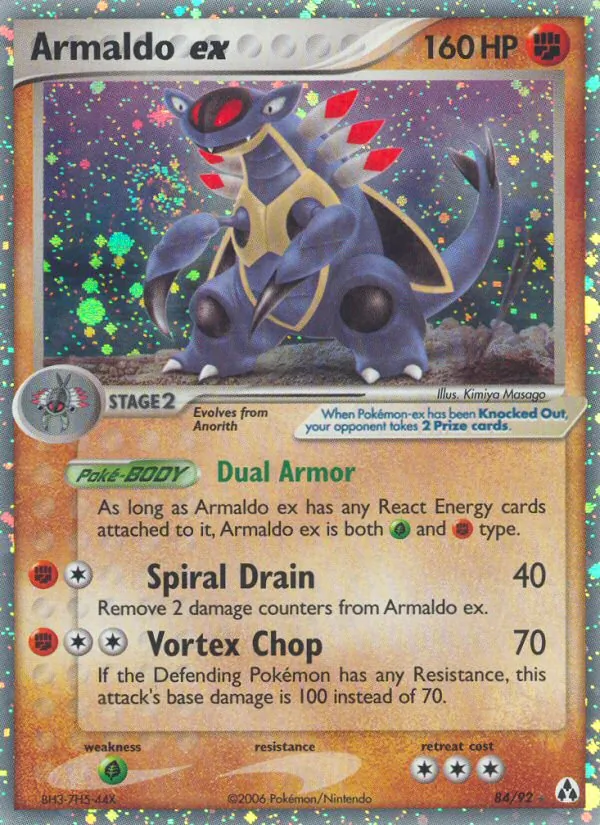 Armaldo ex - Legend Maker Pokemon Card