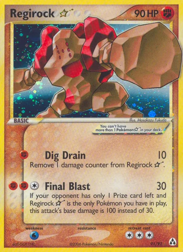 Regirock Star - Legend Maker Pokemon Card