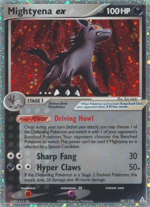 Mightyena ex - Holon Phantoms Pokemon Card